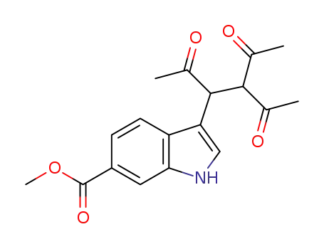 methyl 3-(4-acetyl-2,5-dioxohexan-3-yl)-1H-indole-6-carboxylate