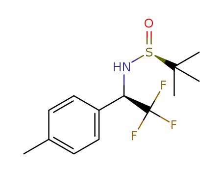 (S)-2-methyl-N-((R)-2,2,2-trifluoro-1-(p-tolyl)ethyl)propane-2-sulfinamide