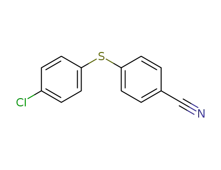 Molecular Structure of 96461-81-3 (Benzonitrile, 4-[(4-chlorophenyl)thio]-)