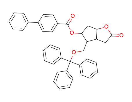 2-oxo-4-[(triphenylmethoxy)methyl]-hexahydro-2H-cyclopenta[b]furan-5-yl [1,1'-biphenyl]-4-carboxylate
