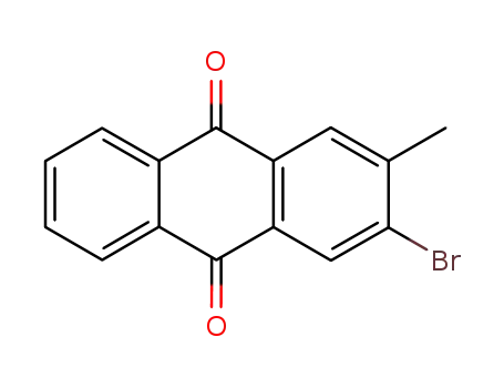 Molecular Structure of 84-44-6 (9,10-Anthracenedione, 2-bromo-3-methyl-)
