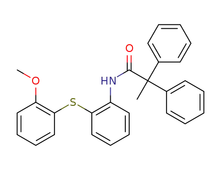 N-(2-((2-methoxyphenyl)thio)phenyl)-2,2-diphenylpropanamide