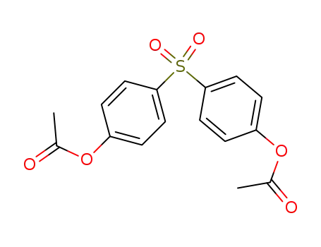 Molecular Structure of 5456-51-9 (4,4'-Sulfonylbis(phenol)diacetate)