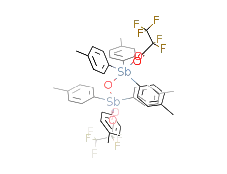 μ2-oxobis[tri(4-methylphenyl)pentafluoropropanoateantimony]