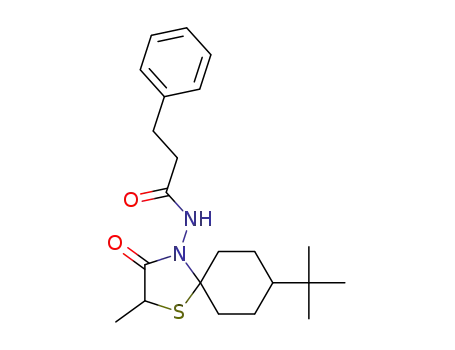 N‐(2‐methyl‐8‐tert‐butyl‐3‐oxo‐1‐thia‐4‐azaspiro[4.5]decan‐4‐yl)‐3‐phenylpropanamide