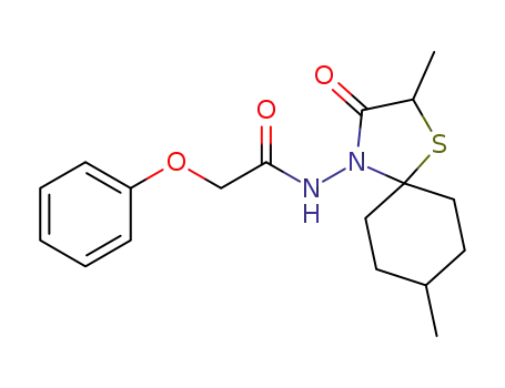 N‐(2,8‐dimethyl‐3‐oxo‐1‐thia‐4‐azaspiro[4.5]dec‐4‐yl)‐2‐phenoxyacetamide