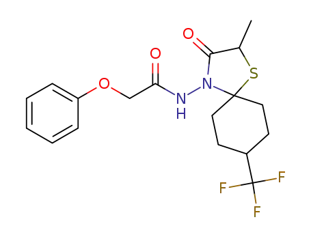 N‐[2‐methyl‐3‐oxo‐8‐(trifluoromethyl)‐1‐thia‐4‐azaspiro[4.5]dec‐4‐yl]‐2‐phenoxyacetamide
