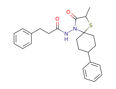 N‐(2‐methyl‐8‐phenyl‐3‐oxo‐1‐thia‐4‐azaspiro[4.5]decan‐4‐yl)‐3‐phenylpropanamide