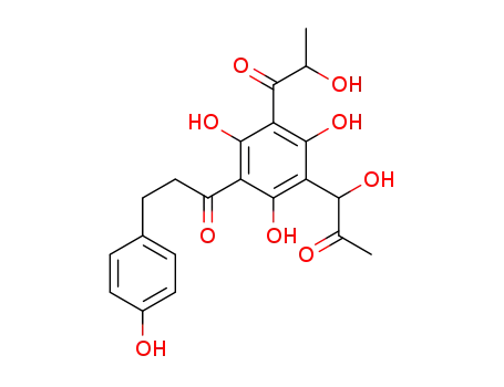 2-hydroxy-1-(2,4,6-trihydroxy-3-(1-hydroxy-2-oxopropyl)-5-(3-(4-hydroxyphenyl)propanoyl)phenyl)propan-1-one
