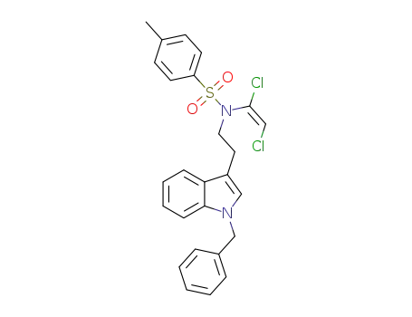 (E)-N-[2-(1-Benzyl-1H-indol-3-yl)ethyl]-N-(1,2-dichlorovinyl)-4-methylbenzenesulfonamide