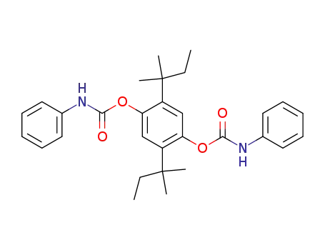 1,4-di-tert-pentyl-2,5-bis-phenylcarbamoyloxy-benzene
