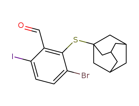2-(1-adamantylsulfanyl)-3-bromo-6-iodobenzaldehyde