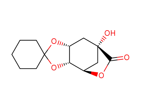 Molecular Structure of 35949-53-2 ((-)-4,5-O-CYCLOHEXYLIDENEQUINIC ACID LACTONE)