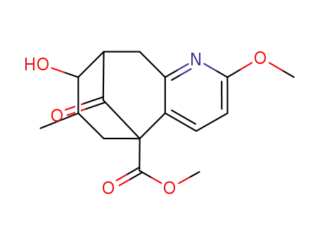 (+/-)-7,8,9,10-tetrahydro-8-hydroxy-2-methoxy-7-methyl-11-oxo-5,9-methanocycloocta[b]pyridine-5(6H)-carboxylic acid methyl ester