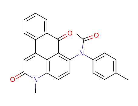 N-(3-methyl-2,7-dioxo-2,7-dihydro-3H-naphtho[1,2,3-de]quinolin-6-yl)-N-p-tolyl-acetamide