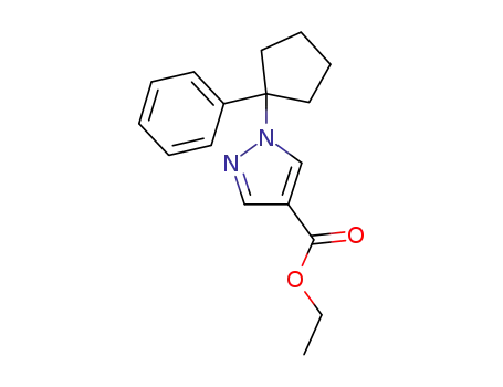 ethyl 1-(1-phenylcyclopentyl)-1H-pyrazole-4-carboxylate