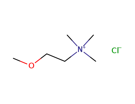Molecular Structure of 6340-44-9 (2-methoxy-N,N,N-trimethylethanaminium)