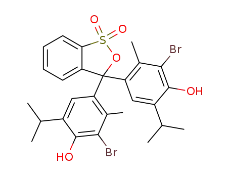 2-bromo-4-[3-(3-bromo-4-hydroxy-2-methyl-5-propan-2-ylphenyl)-1,1-dioxo-2,1λ<sup>6</sup>-benzoxathiol-3-yl]-3-methyl-6-propan-2-ylphenol