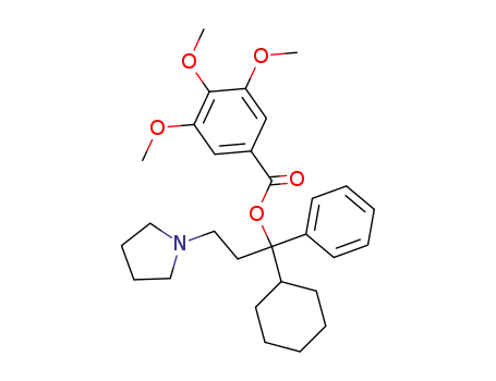 3,4,5-trimethoxy-benzoic acid-(1-cyclohexyl-1-phenyl-3-pyrrolidino-propyl ester)