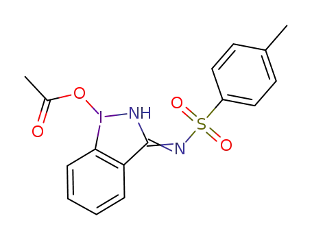 3-(tosylimino)-2,3-dihydro-1H-1λ3-benzo[d][1,2]iodazol-1-yl acetate