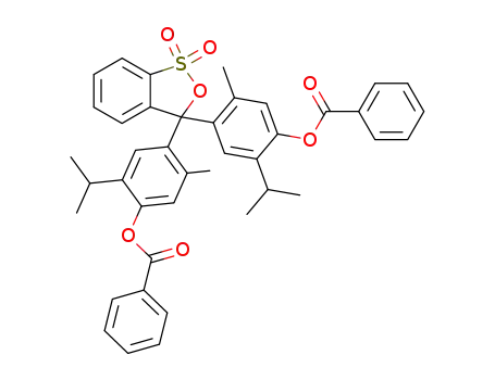 3,3-bis-(4-benzoyloxy-5-isopropyl-2-methyl-phenyl)-3H-benz[c][1,2]oxathiol-1,1-dioxide