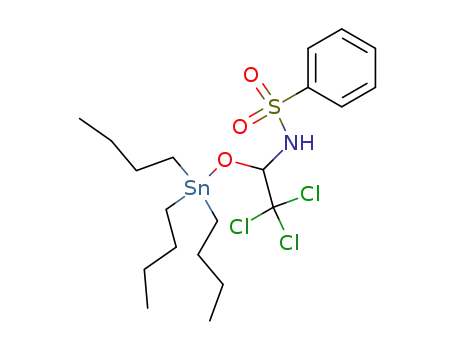 N-(1-Tributylstannyloxy-2-trichlor-ethyl)-benzolsulfonamid