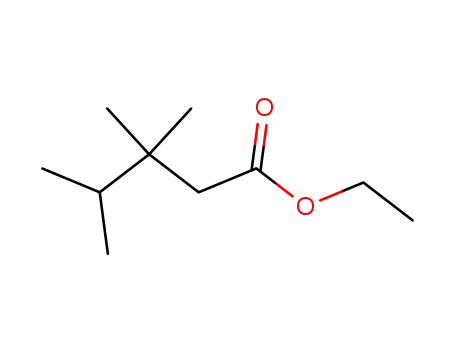 Molecular Structure of 80246-74-8 (Pentanoic acid, 3,3,4-trimethyl-, ethyl ester)