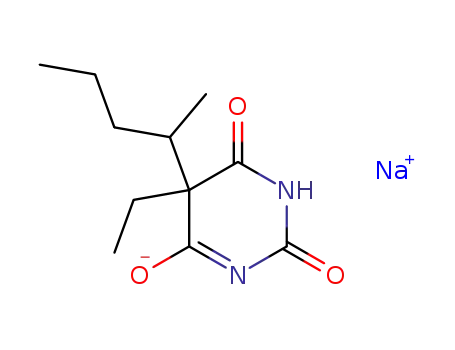 Molecular Structure of 57-33-0 (Pentobarbital sodium)