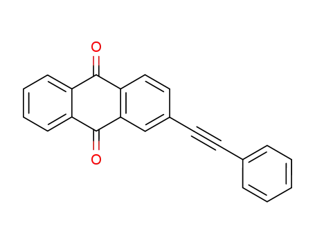 Molecular Structure of 83790-93-6 (9,10-Anthracenedione, 2-(phenylethynyl)-)