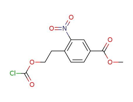 Benzoic acid, 4-[2-[(chlorocarbonyl)oxy]ethyl]-3-nitro-, methyl ester