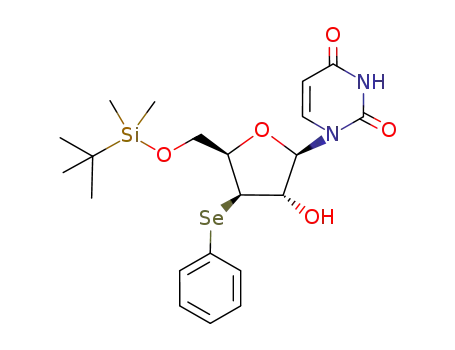 1-[(2R,3S,4R,5R)-5-(tert-Butyl-dimethyl-silanyloxymethyl)-3-hydroxy-4-phenylselanyl-tetrahydro-furan-2-yl]-1H-pyrimidine-2,4-dione