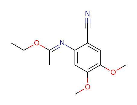 Ethanimidic acid, N-(2-cyano-4,5-dimethoxyphenyl)-, ethyl ester
