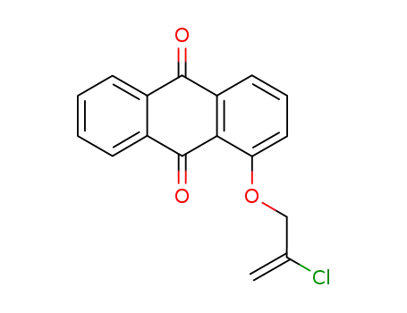 Molecular Structure of 80034-87-3 (9,10-Anthracenedione, 1-[(2-chloro-2-propenyl)oxy]-)