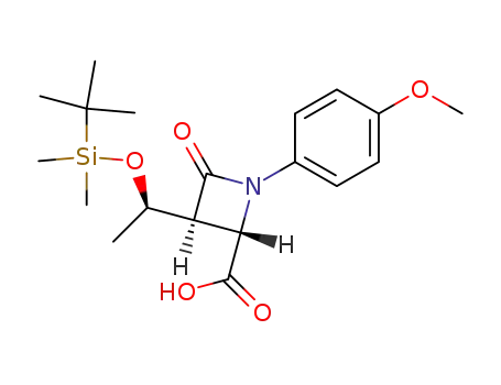 (2S,3S)-3-((R)-1-((tert-butyldimethylsilyl)oxy)ethyl)-1-(4-methoxyphenyl)-4-oxoazetidine-2-carboxylic acid