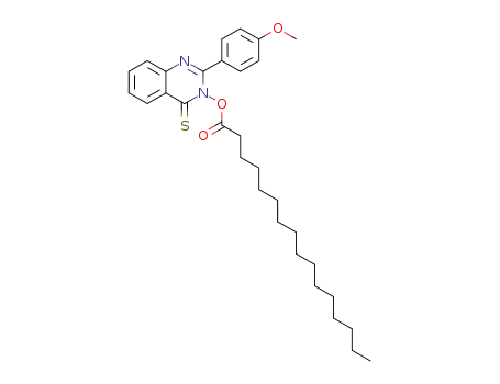 Hexadecanoic acid 2-(4-methoxy-phenyl)-4-thioxo-4H-quinazolin-3-yl ester
