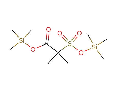 Molecular Structure of 89056-04-2 (Propanoic acid, 2-methyl-2-[[(trimethylsilyl)oxy]sulfonyl]-, trimethylsilyl
ester)
