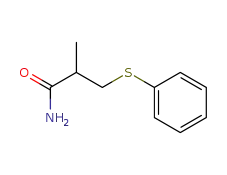 Molecular Structure of 22437-44-1 (Propanamide, 2-methyl-3-(phenylthio)-)