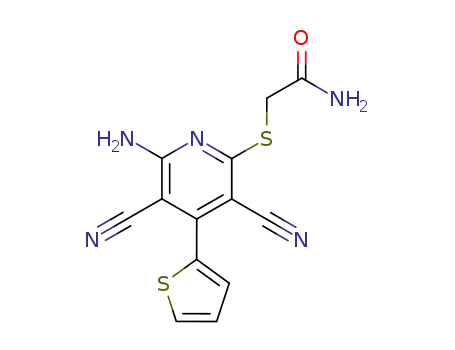 2-(6-amino-3,5-dicyano-4-thiophen-2-yl-pyridin-2-ylsulfanyl)-acetamide