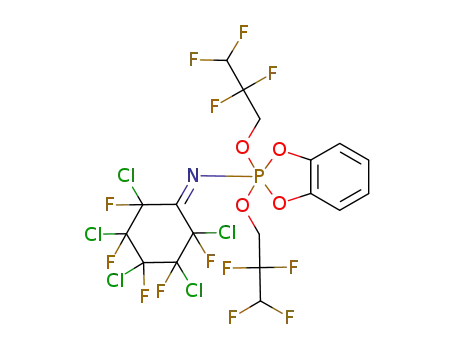 2,2-bis(2,2,3,3-tetrafluoropropoxy)-2-(2,3,4,5,6-pentachloro-2,3,4,5,6-pentafluorocyclohexylideneamino)-1,3,2-benzodioxaphosphole