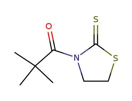 Molecular Structure of 138459-91-3 (3-PIVALOYLTHIAZOLIDINE-2-THION)