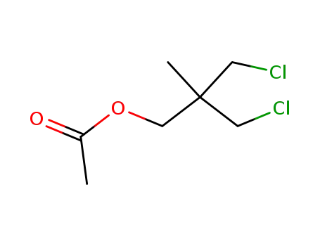Molecular Structure of 13431-60-2 (1-Propanol, 3-chloro-2-(chloromethyl)-2-methyl-, acetate)