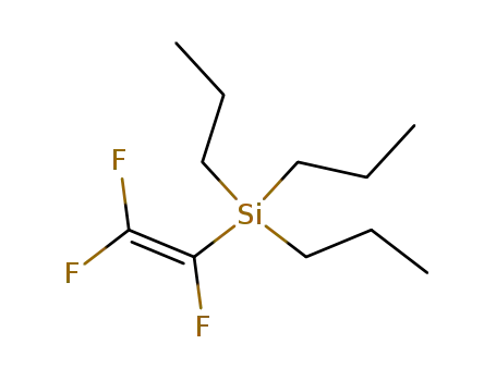 Molecular Structure of 93629-26-6 (Silane, tripropyl(trifluoroethenyl)-)