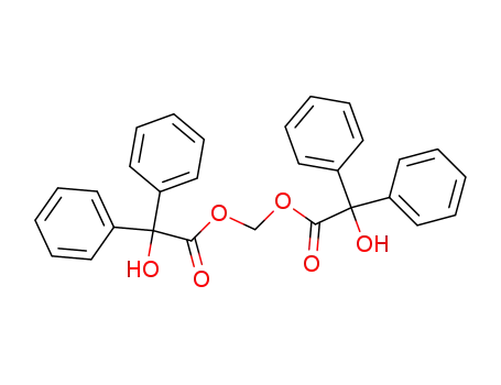 Molecular Structure of 111008-65-2 (Benzeneacetic acid, a-hydroxy-a-phenyl-, methylene ester)
