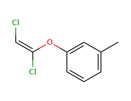 Molecular Structure of 123389-04-8 (Benzene, 1-[(1,2-dichloroethenyl)oxy]-3-methyl-)