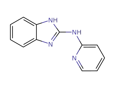 Molecular Structure of 88002-35-1 (1H-Benzimidazol-2-amine, N-2-pyridinyl-)