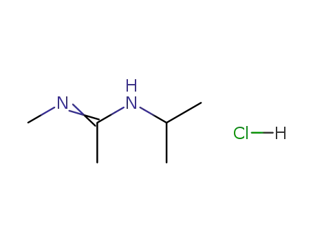 Molecular Structure of 105991-17-1 (Ethanimidamide, N-methyl-N'-(1-methylethyl)-, monohydrochloride)