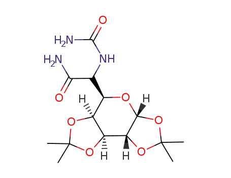 6-deoxy-1,2:3,4-di-O-isopropylidene-6-ureido-DL-glycero-α-D-galacto-heptopyranuronamide