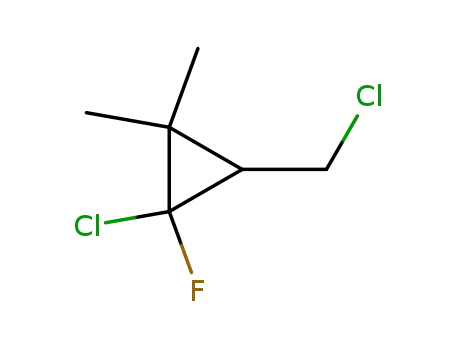 1-Chloro-3-chlormethyl-1-fluor-2,2-dimethylcyclopropan