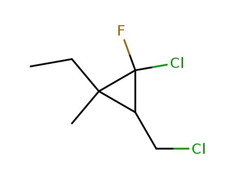 1-Aethyl-2-chlor-3-chlormethyl-2-fluor-1-methylcyclopropan