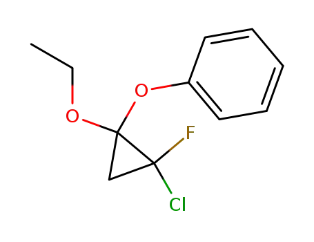 ethyl phenyl 2,2-chlorofluorocyclopropane acetal